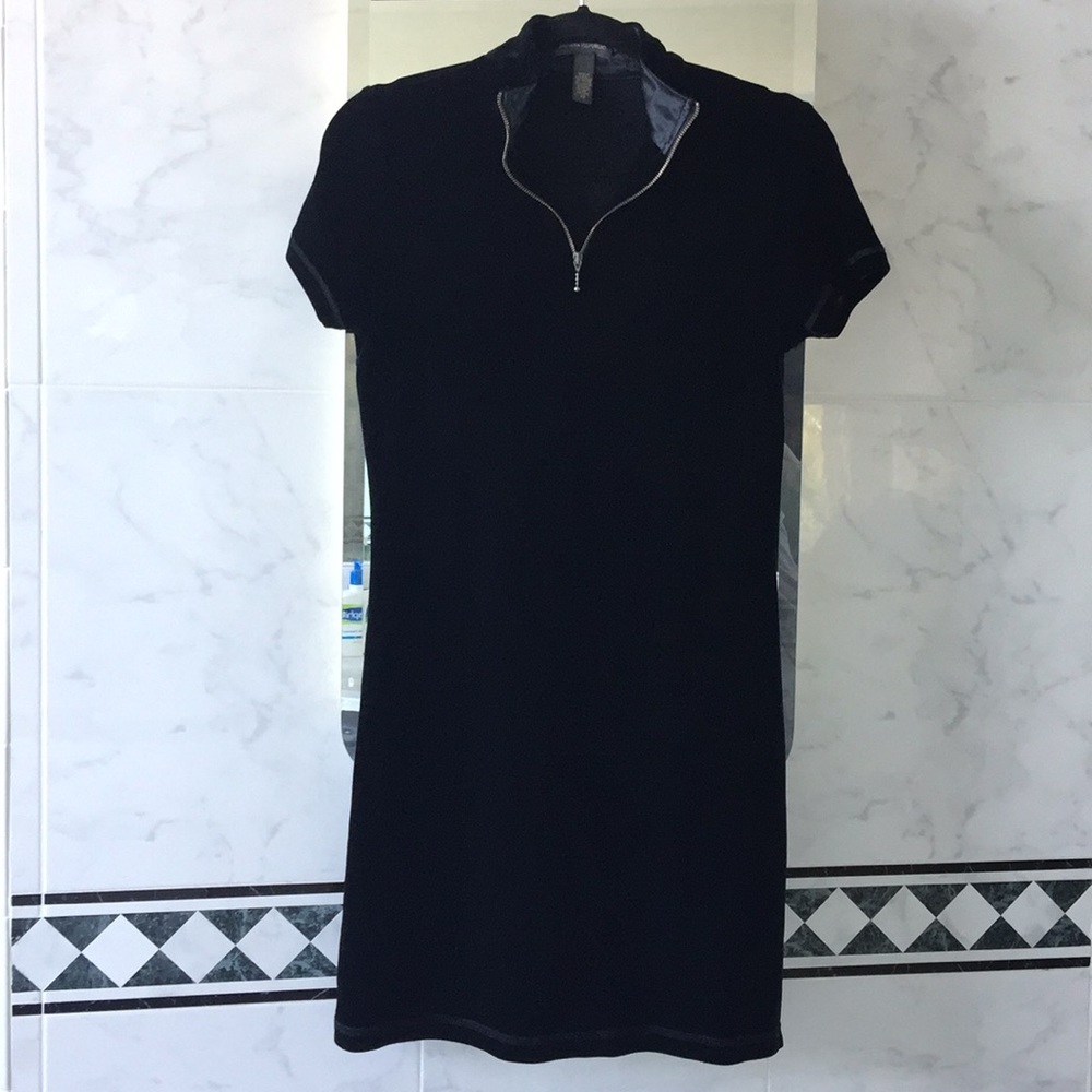 Banana Republic Black  🖤 Velvet 🖤 Dress XS